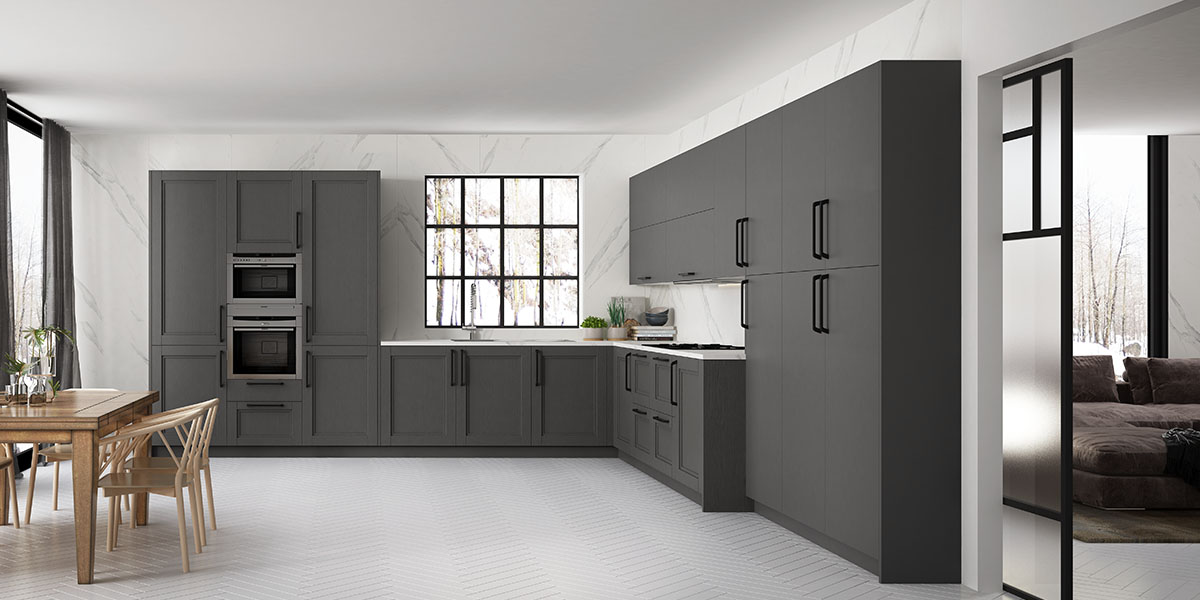 COCINA ENMARCADA DM GRAFITO