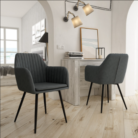 PACK 2 SILLONES TAPIZADOS VINTAGE CHICAGO