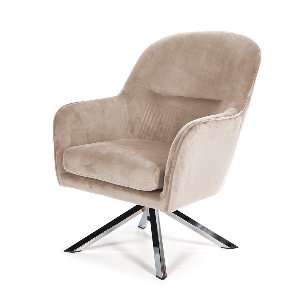 BUTACA TERCIOPELO BEIGE