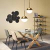 MESA COMEDOR CRISTAL TEMPLADO/PATAS MADERA - Imagen 3