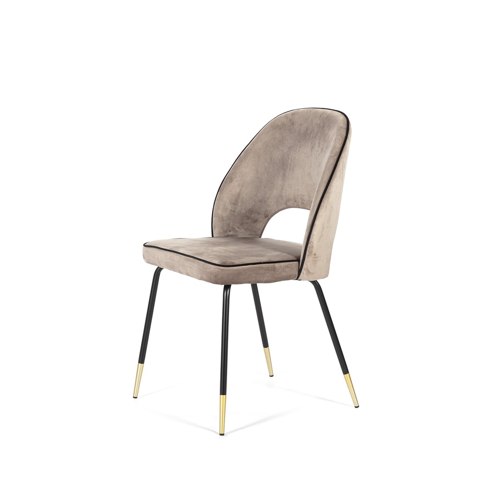 SILLA TERCIOPELO BEIGE