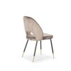 SILLA TERCIOPELO BEIGE - Imagen 3
