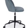 SILLA ESCRITORIO AZUL TERCIOPELO - Imagen 2