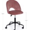 SILLA OFICINA TERCIOPELA ROSA - Imagen 3