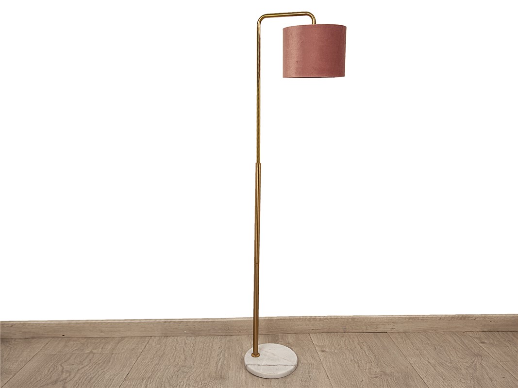 LAMPARA SUELO METAL/MARMOL